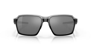 Oakley Parlay sunglasses with aluminum brow, O-Matter frame, Unobtainium nosepads, and Prizm Black lenses.