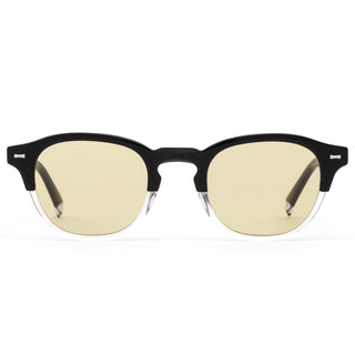 OTIS Eyewear Jamie Thomas Outsider Vintage Eco Duel Yellow sunglasses with 60s-inspired frame, yellow lenses, and eco-acetate design.