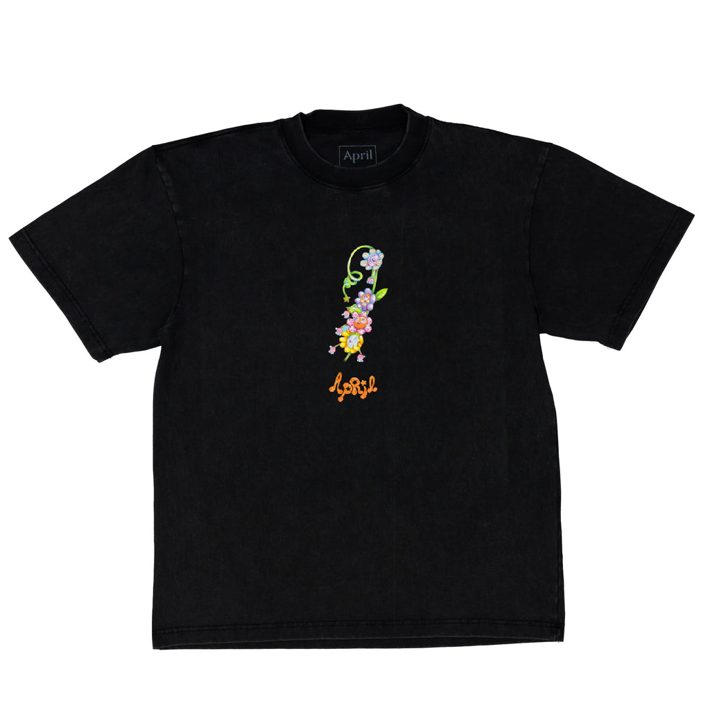 April Skateboards Flower by Ema Gaspar Tee - Vintage Black – Drift