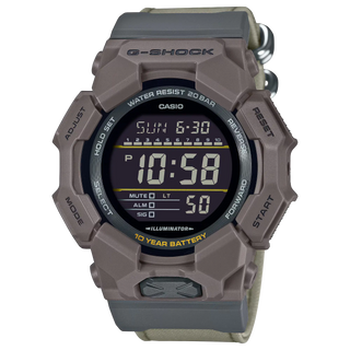G-SHOCK GA010CE-5 watch with bio-resin case, CORDURA® band, echinacea dye, and long-lasting battery for rugged everyday wear.