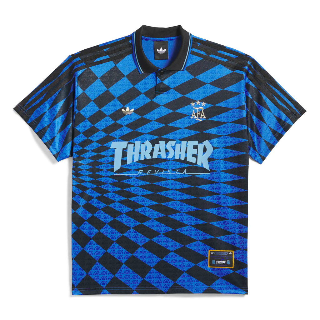 ウェア  THRASHER x AFA ARGENTINA JERSEY adidas Skateboarding Argentina x Thrasher Jersey – Drift House