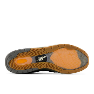 New Balance Numeric 933 in black and dark olivine with ABZORB midsole