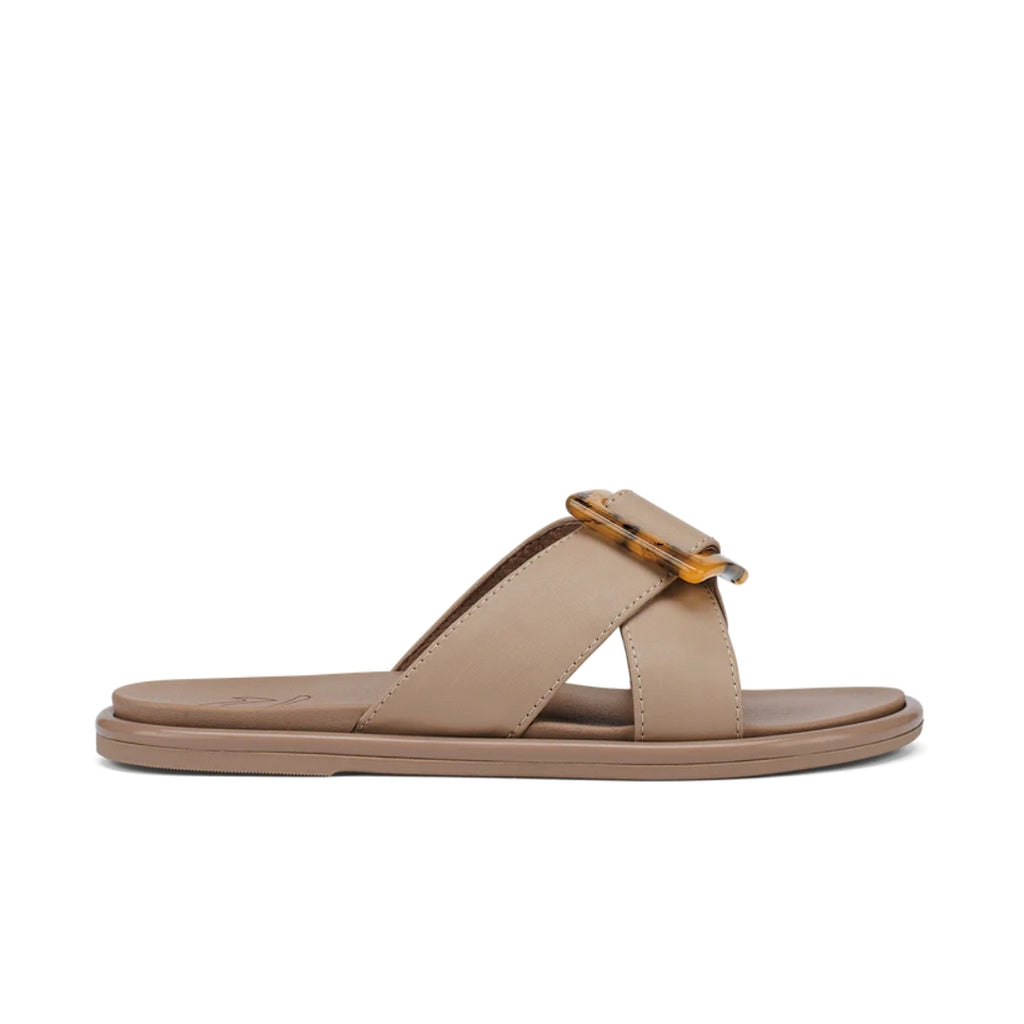 Olukai La'i Slide Women's Slide Sandals Taupe – Drift House