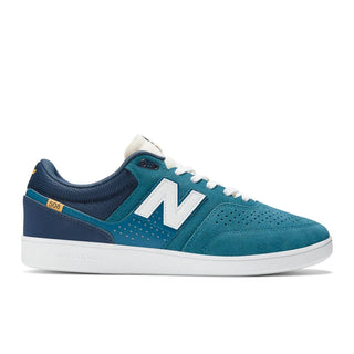 New Balance Numeric Brandon Westgate 508 Shoes in Teal, suede upper, retro mesh tongue.