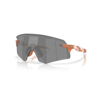 Oakley Encoder Terrazzo sport sunglasses with earth-tone splatter and Prizm lens