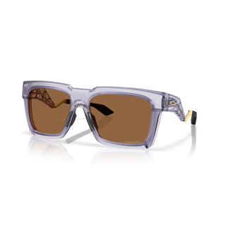 Oakley Enigma Ink sunglasses with bold square frame, stainless steel temples, and Unobtainium® grip pads.