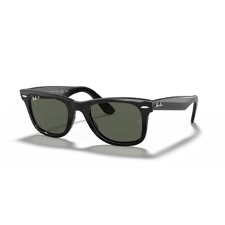 Ray Ban Original Wayfarer Classic Polarized Sunglasses Black/Green