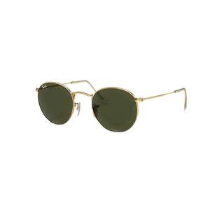 Ray Ban Round Metal Gold Green Classic G-15