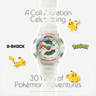 Celebrate 30 Years of Pokémon with the G-SHOCK GA110PKM-7A