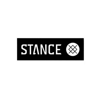 Stance brand logo featuring distinctive, stylized 'S' in bold contrast colors, symbolizing creativity and quality in socks and underwear.