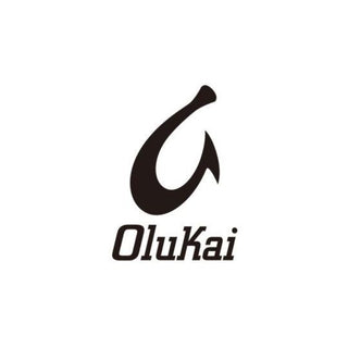 Olukai logo featuring elegant, stylized typography with an ocean wave emblem, symbolizing premium island-inspired footwear.