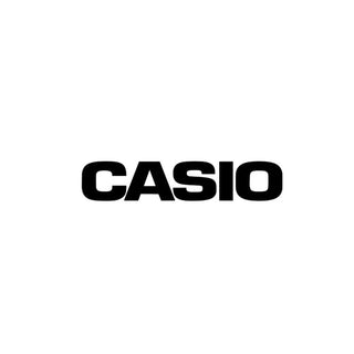 Casio company logo featuring stylized text in bold.