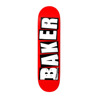 .475" Brand Logo Deck by Baker Skateboards in red. A premium skateboard deck from Baker skateboards with mellow concave.