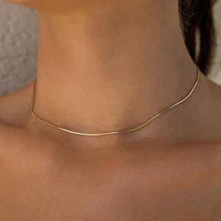 ALCO Halo necklace in 18K gold-plated 316L stainless steel with 15 inch chain and 2 inch extender.