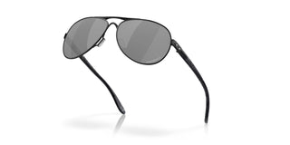 "Oakley Feedback sunglasses in Polished Black frame with Prizm Black Polarized lenses — women's premium polarized sunglasses with UV400 protection"