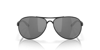 "Oakley Feedback sunglasses in Polished Black frame with Prizm Black Polarized lenses — women's premium polarized sunglasses with UV400 protection"