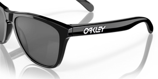 Oakley Frogskins Prizm Sunglasses in Polished Black/Prizm Black — iconic '80s-inspired O Matter frame with HDO lenses and Prizm technology for enhanced color and contrast