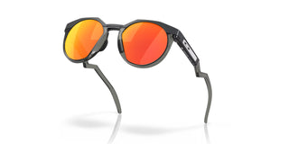 Oakley HSTN sunglasses with BiO-Matter frame, Prizm Ruby lenses, and modernized trigger stem for improved grip.