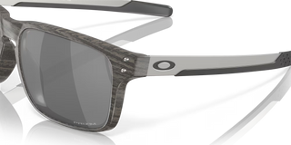 "Oakley Holbrook Mix sunglasses in Woodgrain frame with Prizm Black lenses — premium lifestyle sunglasses with UV400 protection"