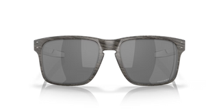 "Oakley Holbrook Mix sunglasses in Woodgrain frame with Prizm Black lenses — premium lifestyle sunglasses with UV400 protection"