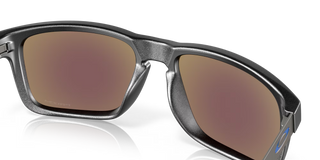 "Oakley Holbrook Mix Polar sunglasses in Steel frame with Prizm Sapphire Iridium Polar lenses — premium polarized lifestyle sunglasses with UV400 protection"