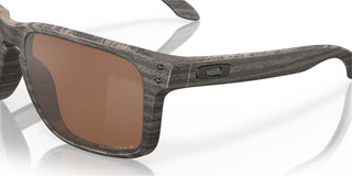 Oakley Holbrook XL Prizm Polar Sunglasses in Woodgrain with Prizm Tungsten Polar lenses, iconic keyhole bridge and metal rivets O Matter lightweight frame with three-point fit, Plutonite lens with 100% UVA UVB protection up to 400nm, HDO optics, fits medium to extra large faces