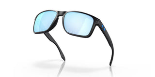 Oakley Holbrook XL Prizm Polar Sunglasses in Matte Black with Prizm Deep Water Polar lenses, iconic keyhole bridge and metal rivets O Matter lightweight frame with three-point fit, Plutonite lens with 100% UVA UVB protection up to 400nm, HDO optics, fits medium to extra large faces