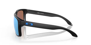 Oakley Holbrook XL Prizm Polar Sunglasses in Matte Black with Prizm Deep Water Polar lenses, iconic keyhole bridge and metal rivets O Matter lightweight frame with three-point fit, Plutonite lens with 100% UVA UVB protection up to 400nm, HDO optics, fits medium to extra large faces