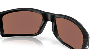 Oakley Gibston XL Prizm Polar Sunglasses in Matte Black with Prizm Deep Water Polar lenses, high-wrap O Matter lightweight frame with mold-in nosepads, hooked temples, hat compatible design, extended periphery, three-point fit for precise optical alignment