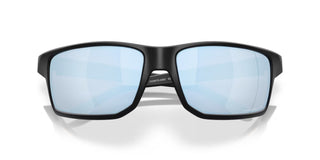 Oakley Gibston XL Prizm Polar Sunglasses in Matte Black with Prizm Deep Water Polar lenses, high-wrap O Matter lightweight frame with mold-in nosepads, hooked temples, hat compatible design, extended periphery, three-point fit for precise optical alignment