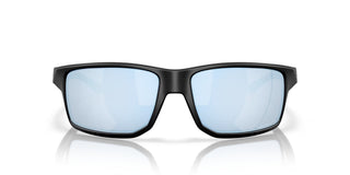 Oakley Gibston XL Prizm Polar Sunglasses in Matte Black with Prizm Deep Water Polar lenses, high-wrap O Matter lightweight frame with mold-in nosepads, hooked temples, hat compatible design, extended periphery, three-point fit for precise optical alignment