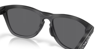 Oakley Frogskins Range XL Prizm Polar Sunglasses in Matte Tort Grey Smoke/Prizm Black Polar — XL '80s-inspired O-Matter frame with Unobtainium nosepad and polarized Prizm lenses