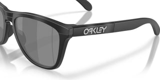 Oakley Frogskins Range XL Prizm Polar Sunglasses in Matte Tort Grey Smoke and Matte Black with Prizm Black Polar lenses, O-Matter injection molded thermoplastic XL frame with Unobtainium nosepad, 11% light transmission optimized for bright light, classic 1980s Frogskins silhouette engineered for larger heads