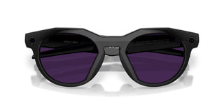 Oakley Meta HSTN Transitions smart glasses in Black with Transitions Amethyst lenses, Meta AI, camera, and audio.