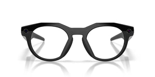 Oakley Meta HSTN Transitions smart glasses in Black with Transitions Amethyst lenses, Meta AI, camera, and audio.