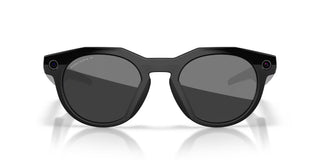  Oakley Meta HSTN smart glasses in Black with Prizm Black Polarized lenses, Meta AI, camera, and audio.