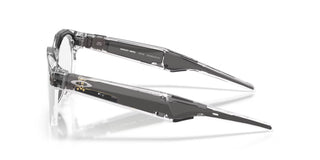Oakley Meta HSTN Transitions smart glasses in Clear with Transitions Grey lenses, Meta AI, camera, and audio.