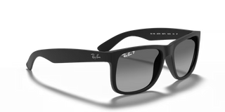 Ray-Ban Justin Classic Sunglasses - Matte Rubber Black/Light Grey Gradient