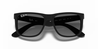 Ray-Ban Justin Classic Sunglasses - Matte Rubber Black/Light Grey Gradient