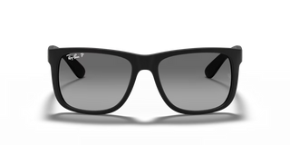 Ray-Ban Justin Classic Sunglasses - Matte Rubber Black/Light Grey Gradient