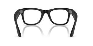 Ray-Ban Meta Wayfarer Gen 2 Transitions smart glasses in Matte Black with Transitions Grey lenses, Meta AI, camera, and audio.