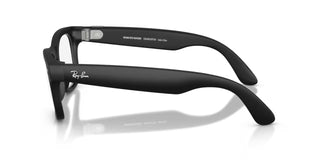 Ray-Ban Meta Wayfarer Gen 2 Transitions smart glasses in Matte Black with Transitions Grey lenses, Meta AI, camera, and audio.
