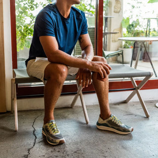 OluKai 'Ahi Shoes in Seagreen/White Sand - water-resistant mesh sneakers with cushioned EVA footbed, Wet Grip Rubber® outsole, and drainage windows