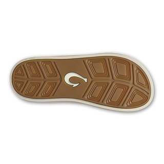 OluKai 'Ahi Kai Sandals in Dark Java - men's beach sandals with secure strap design, quick-drying nylon toe post, and Wet Grip Rubber outsole