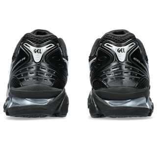 ASICS GEL-KAYANO 14 in Black/Pure Silver with GEL™ cushioning and retro design.