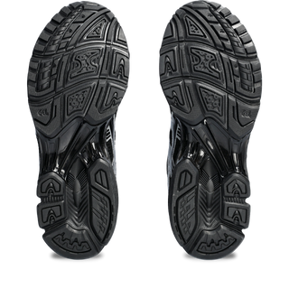 ASICS GEL-KAYANO 14 in Black/Pure Silver with GEL™ cushioning and retro design.