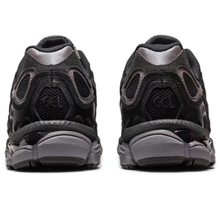 ASICS GEL-NYC Shoes in Graphite Grey/Black, blending GEL-NIMBUS 3 and MC-PLUS V designs with GEL technology.