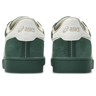 ASICS Japan Pro skate shoe in forest green and cream suede.