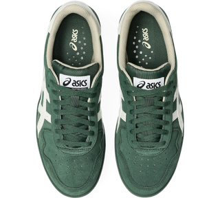 ASICS Japan Pro skate shoe in forest green and cream suede.