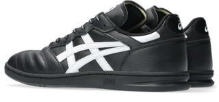 ASICS Leggerezza FB skate shoe in black and bright white.